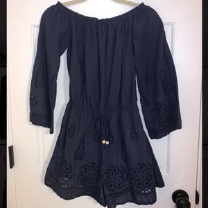 Navy blue romper